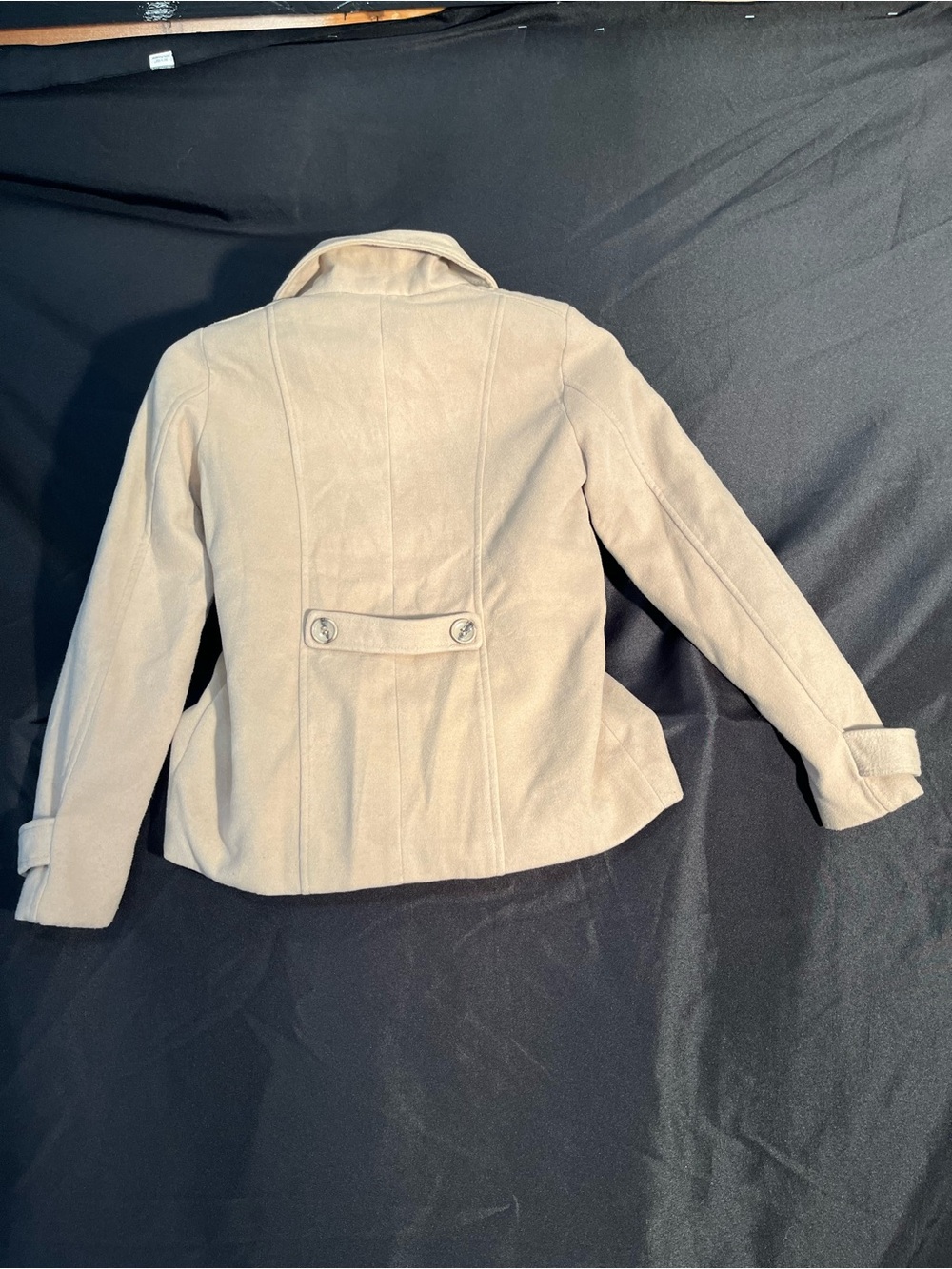 Forever 21 Light Beige Double Breasted Pea Coat - Picture 3 of 5